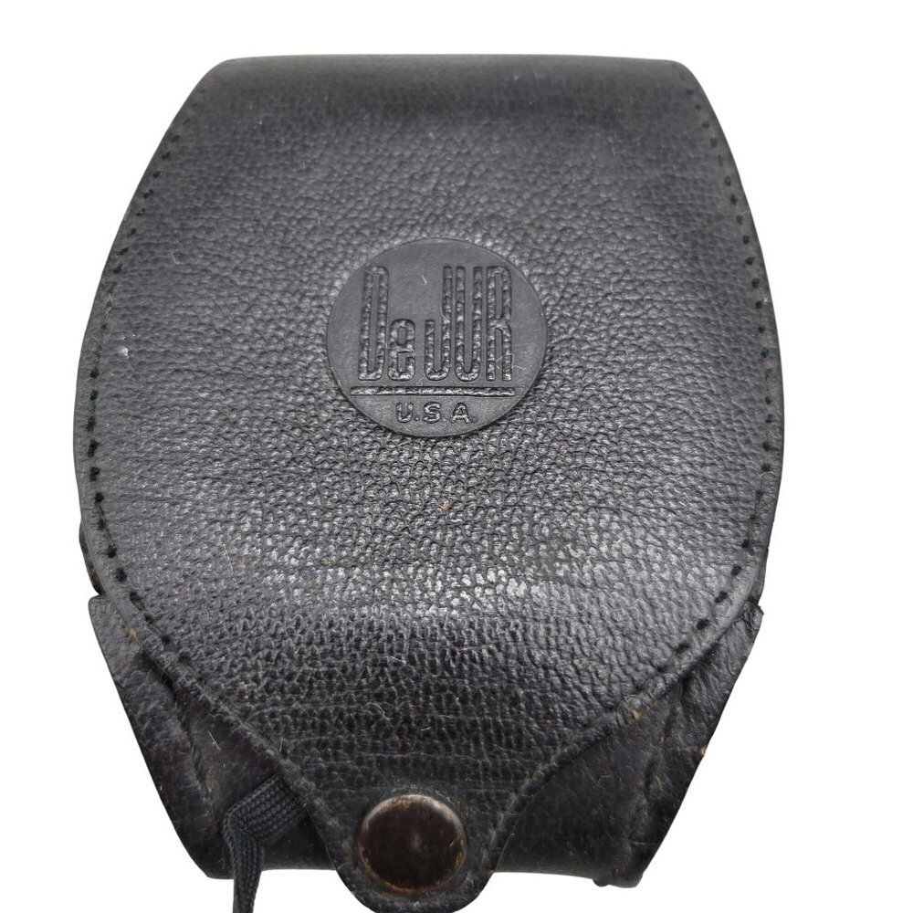 Vintage DeJur Model 50 Exposure Meter Original Leather Case and Strap - Picture 2 of 11